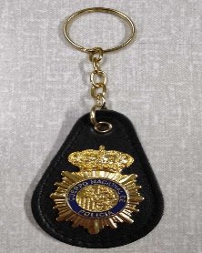LLAVERO POLICIA NACIONAL CUERO