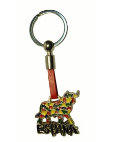 Llavero toro colores