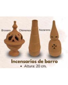 Incensario de barro