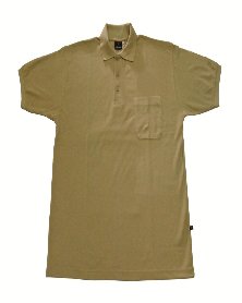 Polo manga corta beige